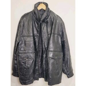 Maxam® Brand Italian Mosaic™ Design Genuine Top Grain Lambskin Leather Jacket‎ L